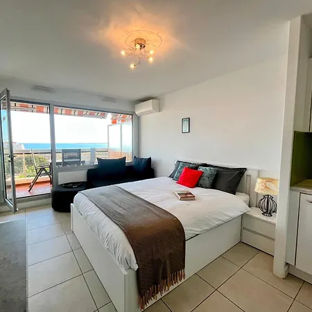 Panoramic Sea View With Pool 4ppl - Juan Les Pins דירה